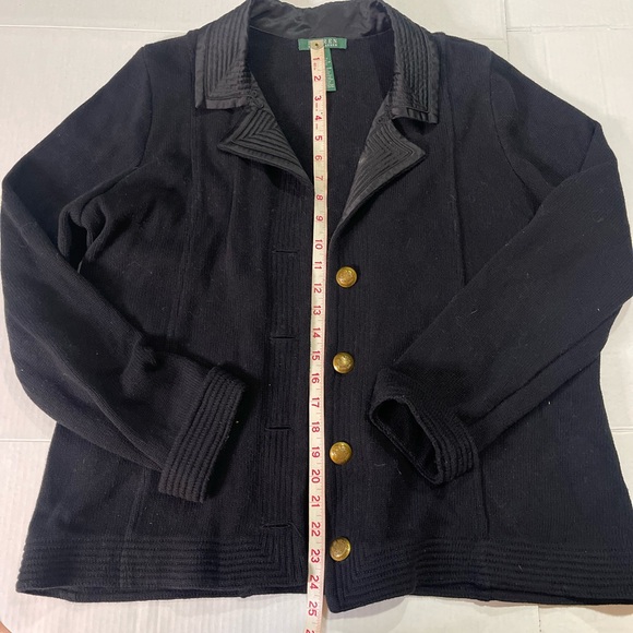 Vintage LRL 1X single breasted blazer. Gold vintage engraved buttons old money - Picture 7 of 10